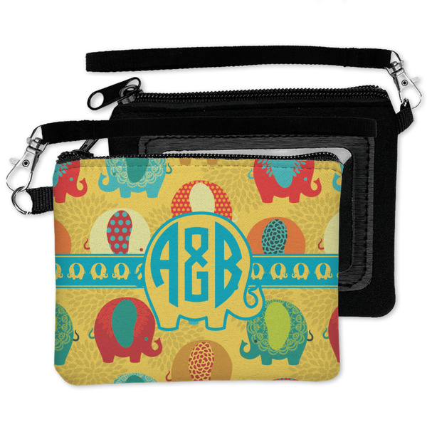 Cute Elephants Wristlet ID Cases - MAIN