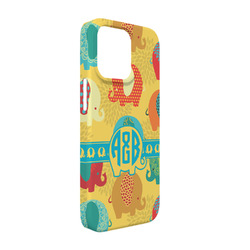 Cute Elephants iPhone Case - Plastic - iPhone 13 Pro (Personalized)