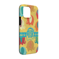 Cute Elephants iPhone Case - Rubber Lined - iPhone 13 (Personalized)