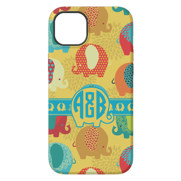Cute Elephants iPhone 14 Plus Tough Case - Back