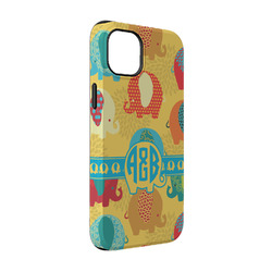 Cute Elephants iPhone Case - Rubber Lined - iPhone 14 Pro (Personalized)