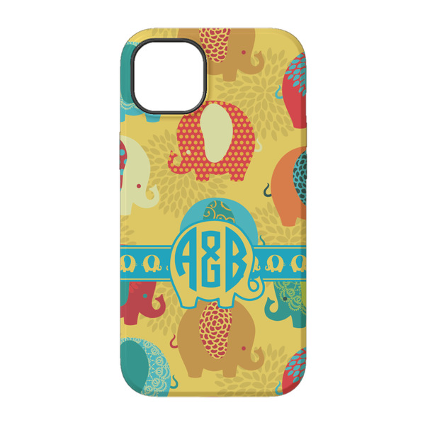 Cute Elephants iPhone 14 Pro Tough Case - Back