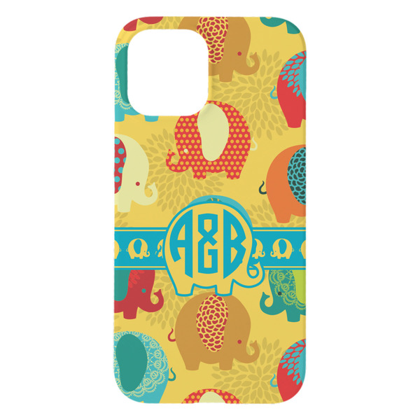 Cute Elephants iPhone 15 Plus Case - Back