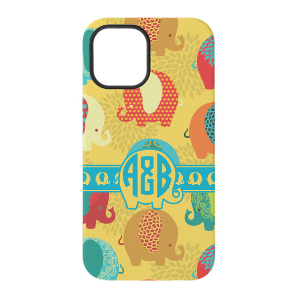 Cute Elephants iPhone 15 Tough Case - Back