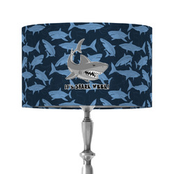 Sharks 12" Drum Lamp Shade - Fabric (Personalized)
