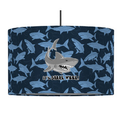 Sharks 12" Drum Pendant Lamp - Fabric (Personalized)