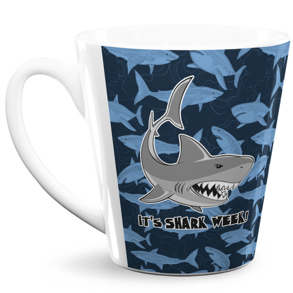 Custom Sharks 12 Oz Latte Mug (Personalized)