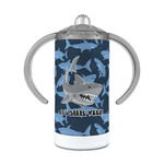 Sharks 12 oz Stainless Steel Sippy Cup (Personalized)