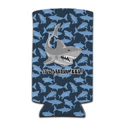 Sharks Can Cooler (tall 12 oz) (Personalized)