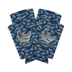 Sharks Can Cooler (tall 12 oz) - Set of 4 (Personalized)