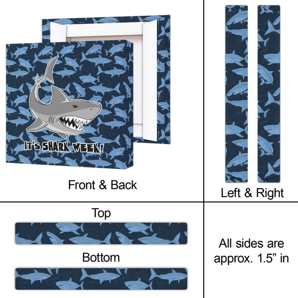 Sharks 12x12 - Canvas Print - Approval