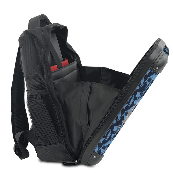 Sharks 15" Backpack - SIDE OPEN