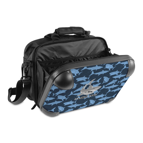 Sharks 15" Hard Shell Briefcase - Open