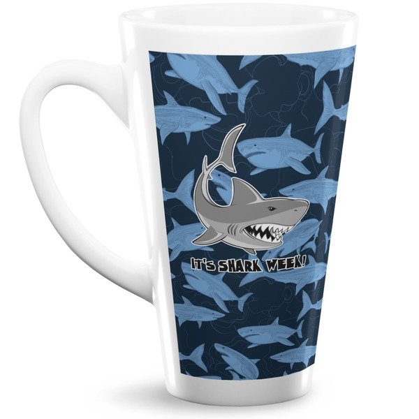 Custom Sharks 16 Oz Latte Mug (Personalized)