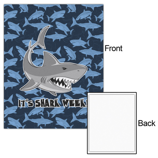 Sharks 16x20 - Matte Poster - Front & Back