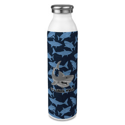 Sharks 20oz Stainless Steel Water Bottle - Full Print (Personalized)
