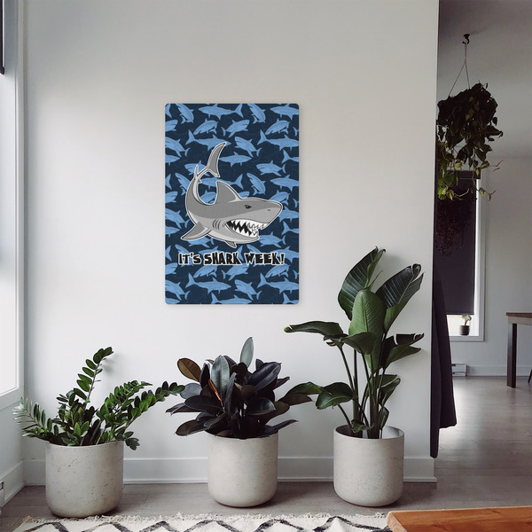Sharks 20x30 - Canvas Print - In Context