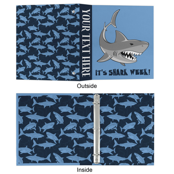 Sharks 3 Ring Binders - Full Wrap - 1" - APPROVAL