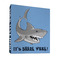Sharks 3 Ring Binder - Full Wrap - 1" (Personalized)