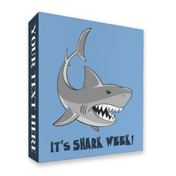 Sharks 3 Ring Binder - Full Wrap - 2" (Personalized)
