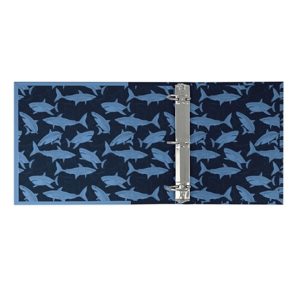Sharks 3 Ring Binders - Full Wrap - 2" - OPEN INSIDE