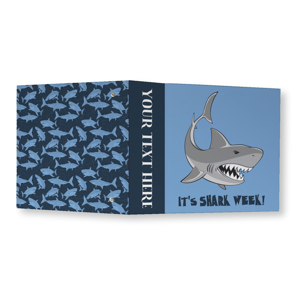 Sharks 3 Ring Binders - Full Wrap - 3" - OPEN OUTSIDE