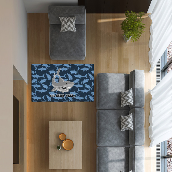 Sharks 3'x5' Indoor Area Rugs - IN CONTEXT