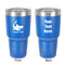 Sharks 30 oz Stainless Steel Ringneck Tumbler - Blue - Double Sided - Front & Back
