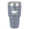 Sharks 30 oz Stainless Steel Tumbler - Grey - Single-Sided (Personalized)