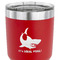 Sharks 30 oz Stainless Steel Ringneck Tumbler - Red - CLOSE UP