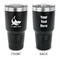Sharks 30 oz Stainless Steel Ringneck Tumblers - Black - Double Sided - APPROVAL