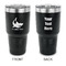 Sharks 30 oz Stainless Steel Tumbler - Black - Double Sided (Personalized)