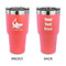 Sharks 30 oz Stainless Steel Tumbler - Coral - Double Sided (Personalized)