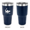 Sharks 30 oz Stainless Steel Ringneck Tumblers - Navy - Single Sided - APPROVAL