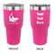 Sharks 30 oz Stainless Steel Tumbler - Pink - Double Sided (Personalized)