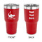 Sharks 30 oz Stainless Steel Ringneck Tumblers - Red - Double Sided - APPROVAL