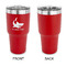 Sharks 30 oz Stainless Steel Ringneck Tumblers - Red - Single Sided - APPROVAL