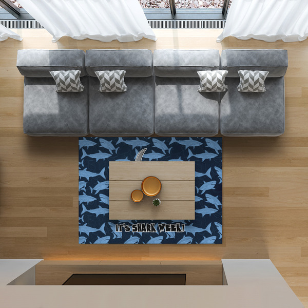 Sharks 5'x7' Indoor Area Rugs - IN CONTEXT