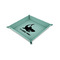 Sharks 6" x 6" Teal Leatherette Snap Up Tray -  MAIN