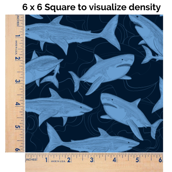 Sharks 6x6 Swatch of Fabric
