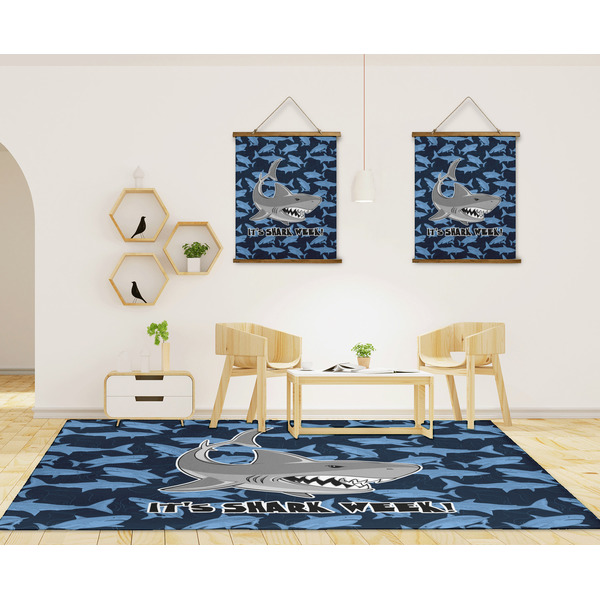 Sharks 8'x10' Indoor Area Rugs - IN CONTEXT