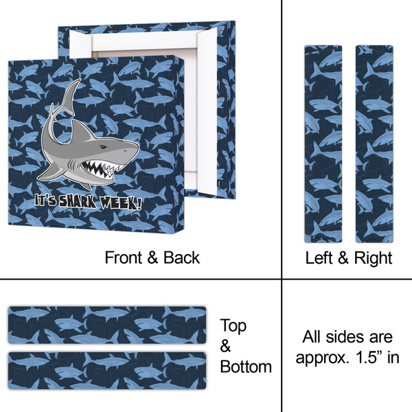 Sharks 8x8 - Canvas Print - Approval