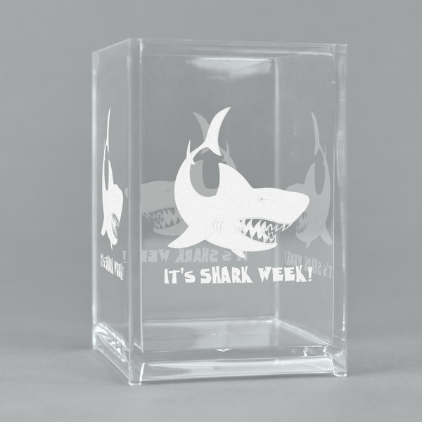 Custom Sharks Acrylic Pen Holder (Personalized)