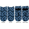 Sharks Adult Ankle Socks - Double Pair - Front and Back - Apvl