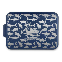 Sharks Aluminum Baking Pan with Navy Lid (Personalized)