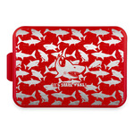 Sharks Aluminum Baking Pan with Red Lid (Personalized)