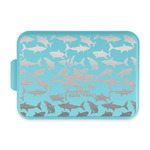 Sharks Aluminum Baking Pan with Teal Lid (Personalized)