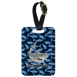 Sharks Metal Luggage Tag w/ Name or Text
