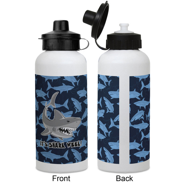 Sharks Aluminum Water Bottle - White APPROVAL