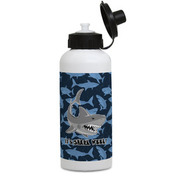 Sharks Water Bottles - Aluminum - 20 oz - White (Personalized)
